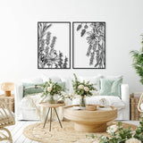 Metal Wall Art with Spring Flowers (Set of 2) - BrossHome Metal Wall Art