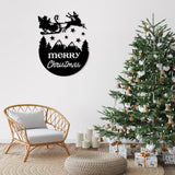 Metal Wall Decor Draft - Merry Christmas Livingroom Metal Wall Art - BrossHome Metal Wall Art