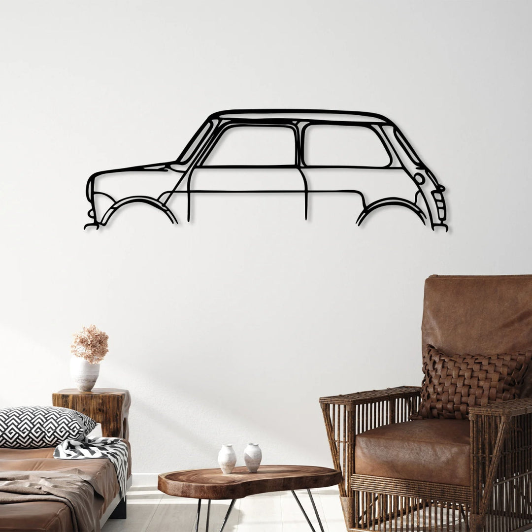 Mini Car Silhouette Metal Wall Art - BrossHome Metal Wall Art