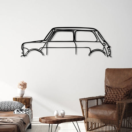 Mini Car Silhouette Metal Wall Art - BrossHome Metal Wall Art