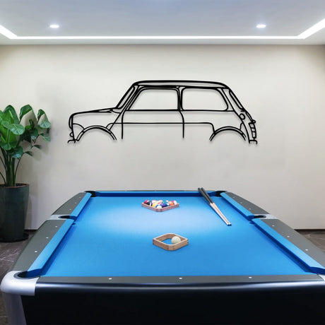 Mini Car Silhouette Metal Wall Art - BrossHome Metal Wall Art