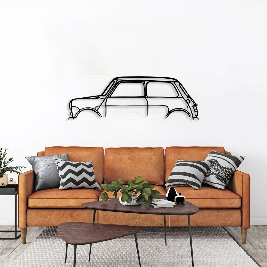 Mini Car Silhouette Metal Wall Art - BrossHome Metal Wall Art