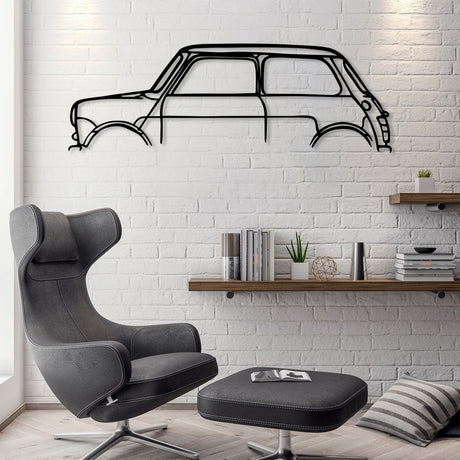 Mini Car Silhouette Metal Wall Art - BrossHome Metal Wall Art