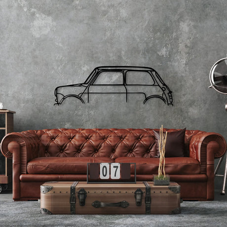 Mini Car Silhouette Metal Wall Art - BrossHome Metal Wall Art