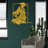 Minimalist Samurai Warrior Metal Wall Art - BrossHome Metal Wall Art