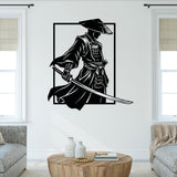 Minimalist Samurai Warrior Metal Wall Art - BrossHome Metal Wall Art