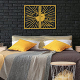Minimalist Sunshine Metal Wall Art (Set of 2) - BrossHome Metal Wall Art