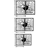 Minimalist Sunshine Metal Wall Art (Set of 2) - BrossHome Metal Wall Art
