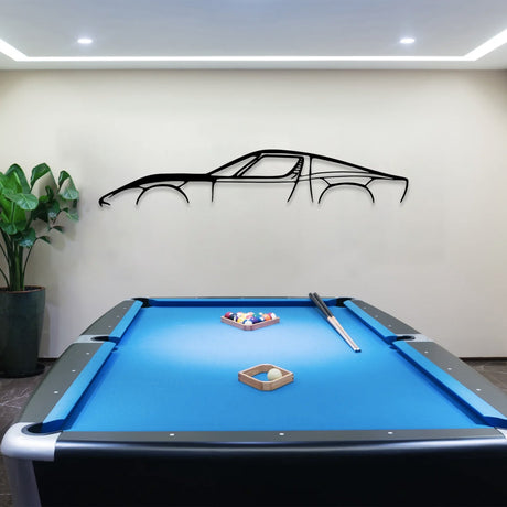 Miura Metal Car Silhouette Wall Art - BrossHome Metal Wall Art