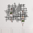 Modern Abstract Coat Rack - BrossHome Metal Wall Art