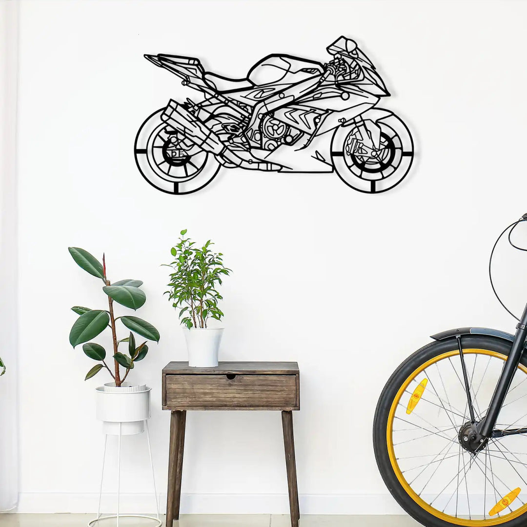 Modern Superbike Motorcycle Metal Wall Ornament - BrossHome Metal Wall Art