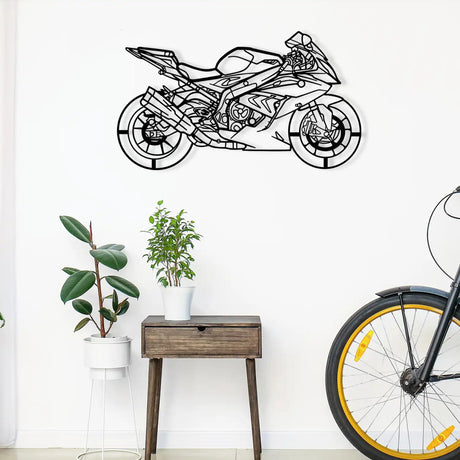 Modern Superbike Motorcycle Metal Wall Ornament - BrossHome Metal Wall Art