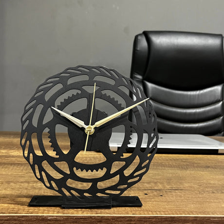 Modern Tabletop Clock - Sleek And Minimalist Design Desk Clock - BrossHome Metal Wall Art