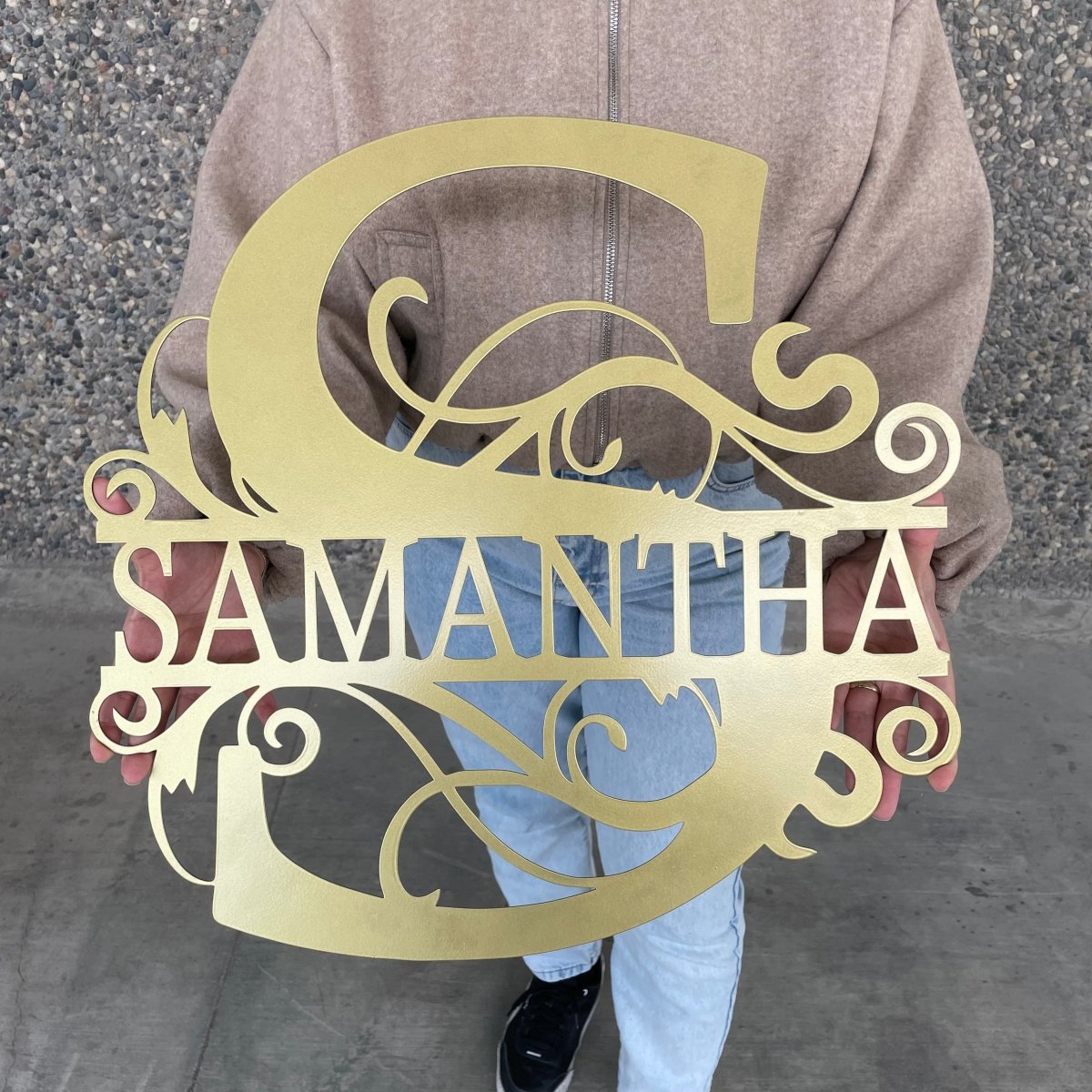 Monogram Wall Decor - Custom - BrossHome Metal Wall Art