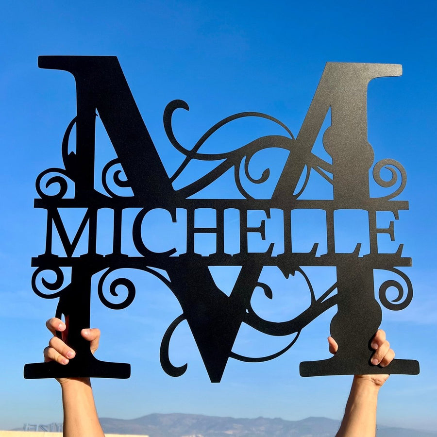 Monogram Wall Decor - Custom - BrossHome Metal Wall Art
