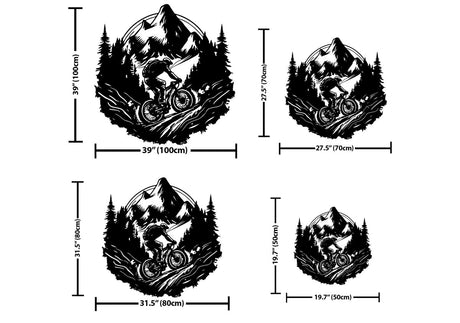 Mountain Bike Metal Wall Decor - BrossHome Metal Wall Art