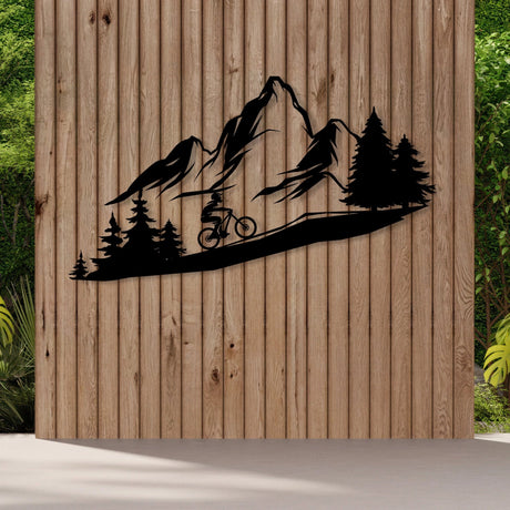 Mountain Metal Wall Decor - BrossHome Metal Wall Art
