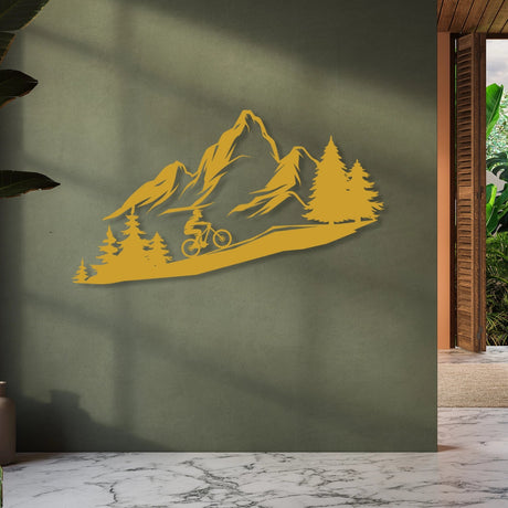 Mountain Metal Wall Decor - BrossHome Metal Wall Art