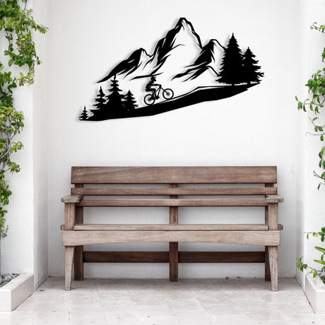 Mountain Metal Wall Decor - BrossHome Metal Wall Art