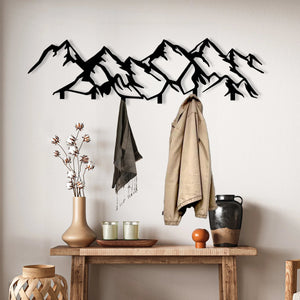 Mountain Range Metal Wall Hook