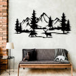 Mountain Serenity Metal Wall Decor - BrossHome Metal Wall Art