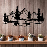 Mountain Serenity Metal Wall Decor - BrossHome Metal Wall Art