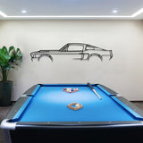 Mustang Car Silhouette Metal Wall Art - BrossHome Metal Wall Art