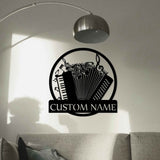 Personalized Accordion Metal Wall Art - BrossHome Metal Wall Art