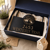 Personalized Address Ranch Sign - BrossHome Metal Wall Art