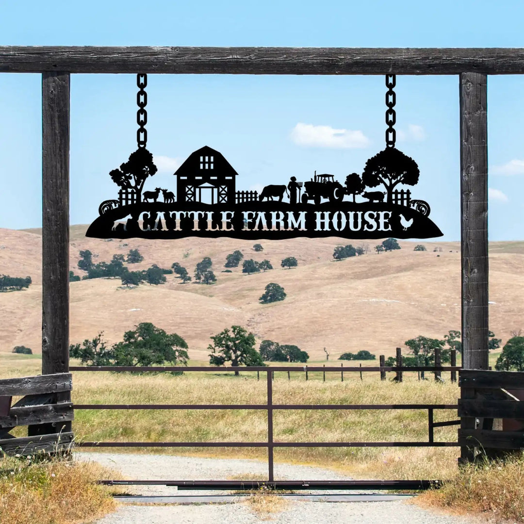 Personalized Farm House Metal Sign - BrossHome Metal Wall Art