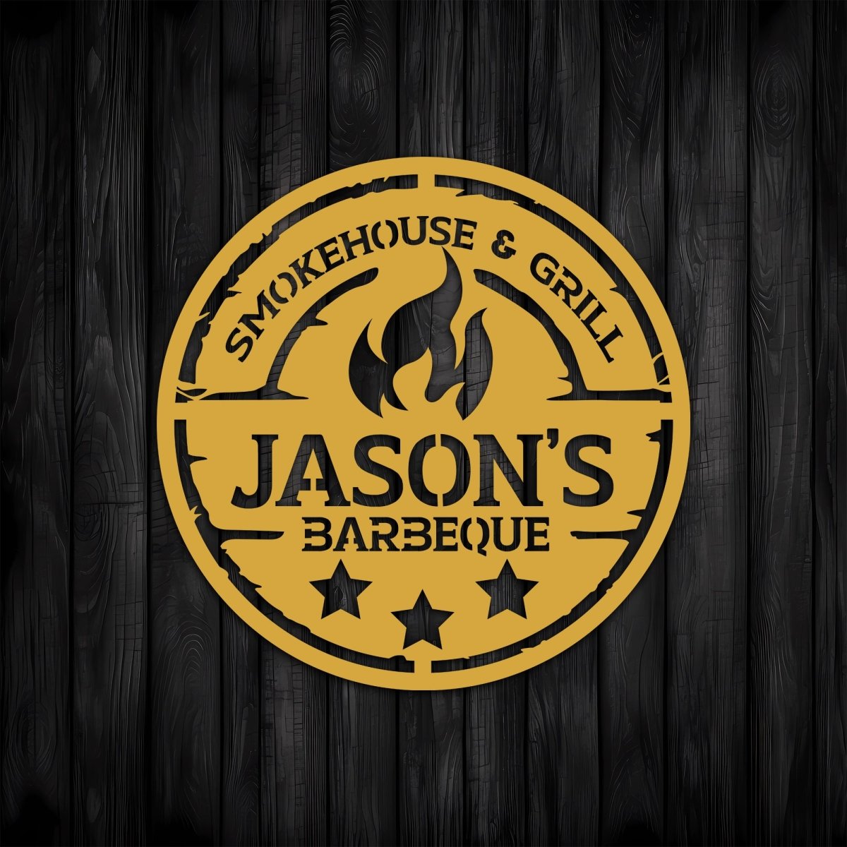 Personalized Metal BBQ (Barbeque) Sign - BrossHome Metal Wall Art