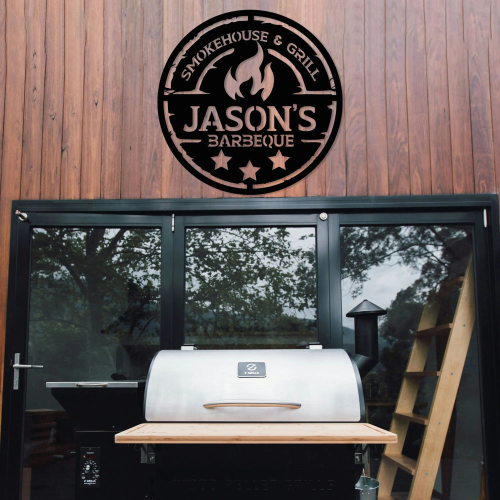 Personalized Metal BBQ (Barbeque) Sign - BrossHome Metal Wall Art