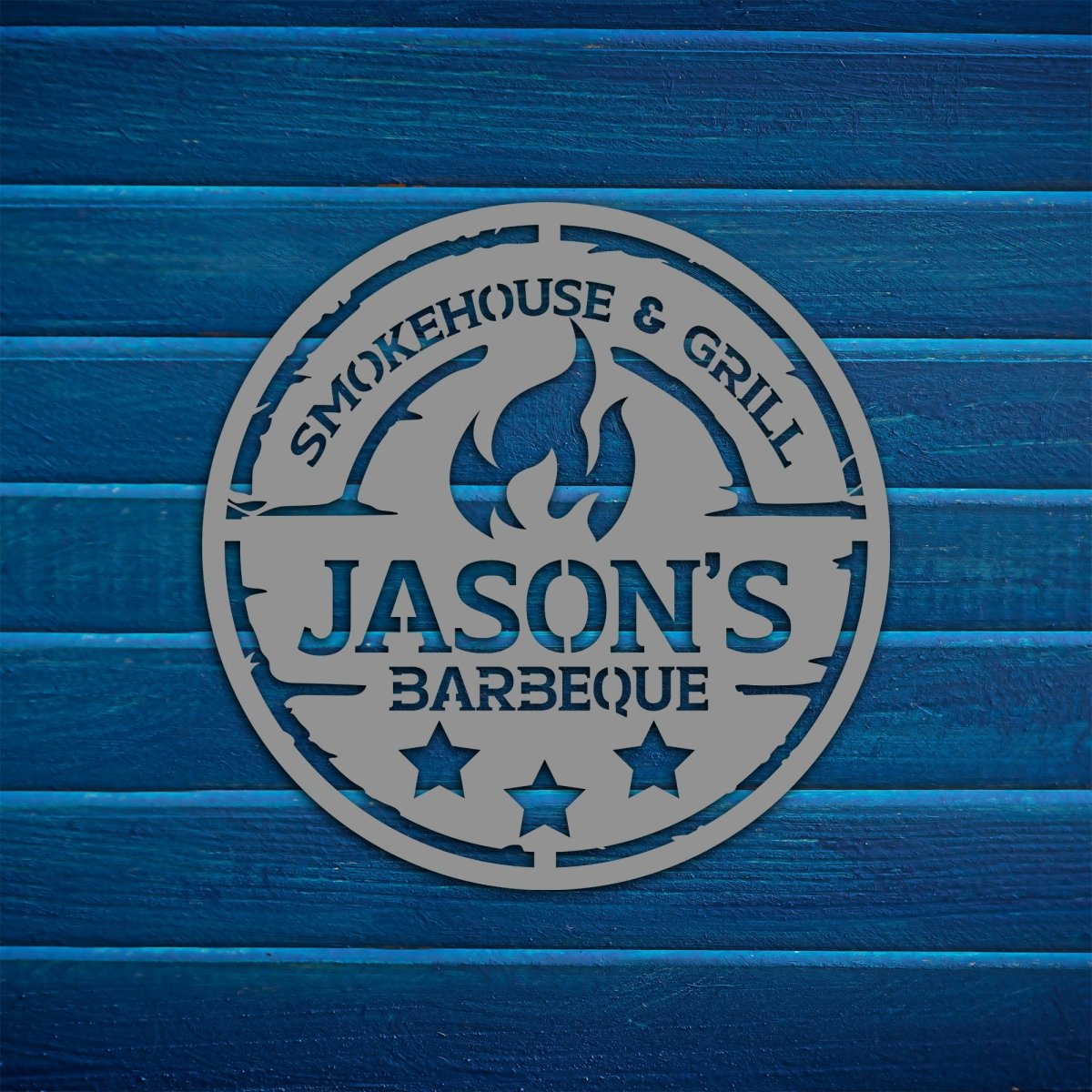 Personalized Metal BBQ (Barbeque) Sign - BrossHome Metal Wall Art
