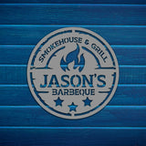Personalized Metal BBQ (Barbeque) Sign - BrossHome Metal Wall Art