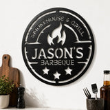 Personalized Metal BBQ (Barbeque) Sign - BrossHome Metal Wall Art