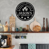 Personalized Metal BBQ (Barbeque) Sign - BrossHome Metal Wall Art