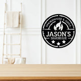 Personalized Metal BBQ (Barbeque) Sign - BrossHome Metal Wall Art