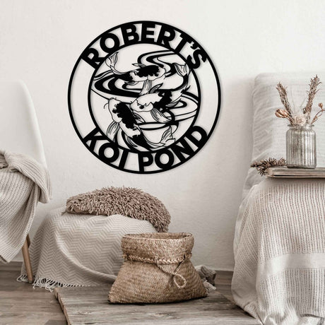 Personalized Metal Koi Carp Wall Art - BrossHome Metal Wall Art