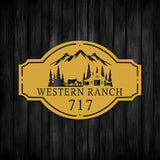 Personalized Metal Ranch Sign - BrossHome Metal Wall Art
