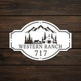 Personalized Metal Ranch Sign - BrossHome Metal Wall Art