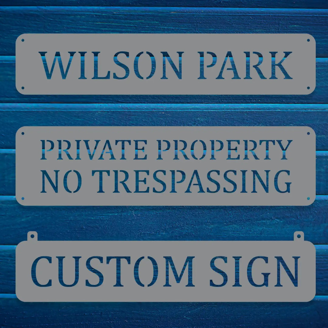 Personalized Outdoor Hanging Sign - BrossHome Metal Wall Art