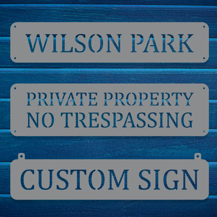 Personalized Outdoor Hanging Sign - BrossHome Metal Wall Art