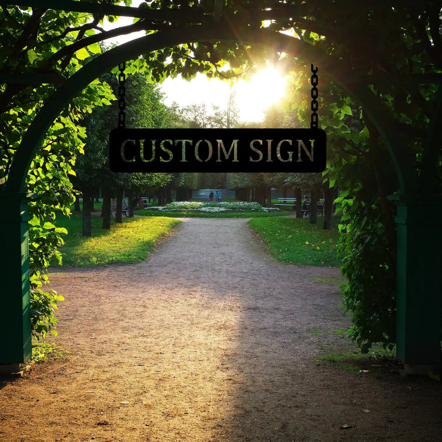 Personalized Outdoor Hanging Sign - BrossHome Metal Wall Art