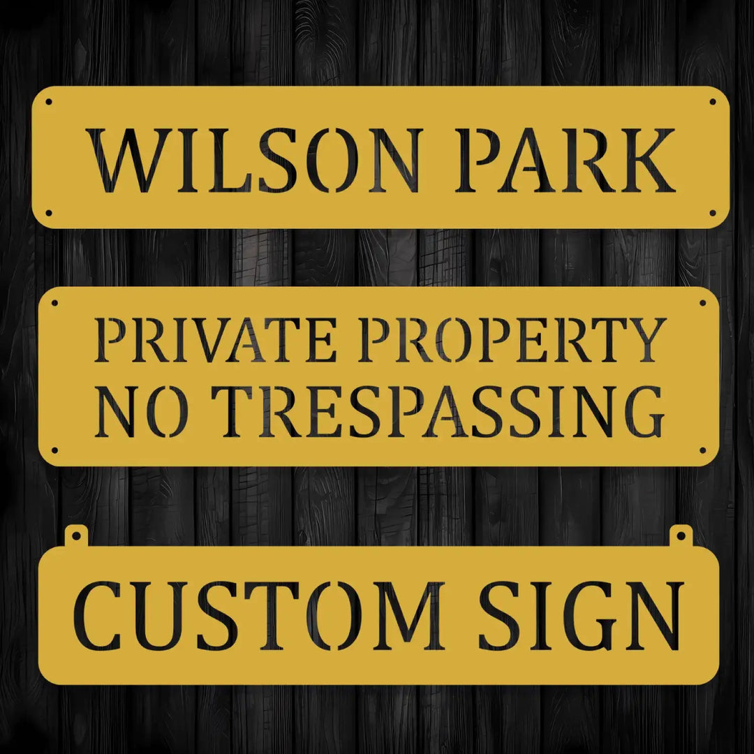 Personalized Outdoor Hanging Sign - BrossHome Metal Wall Art