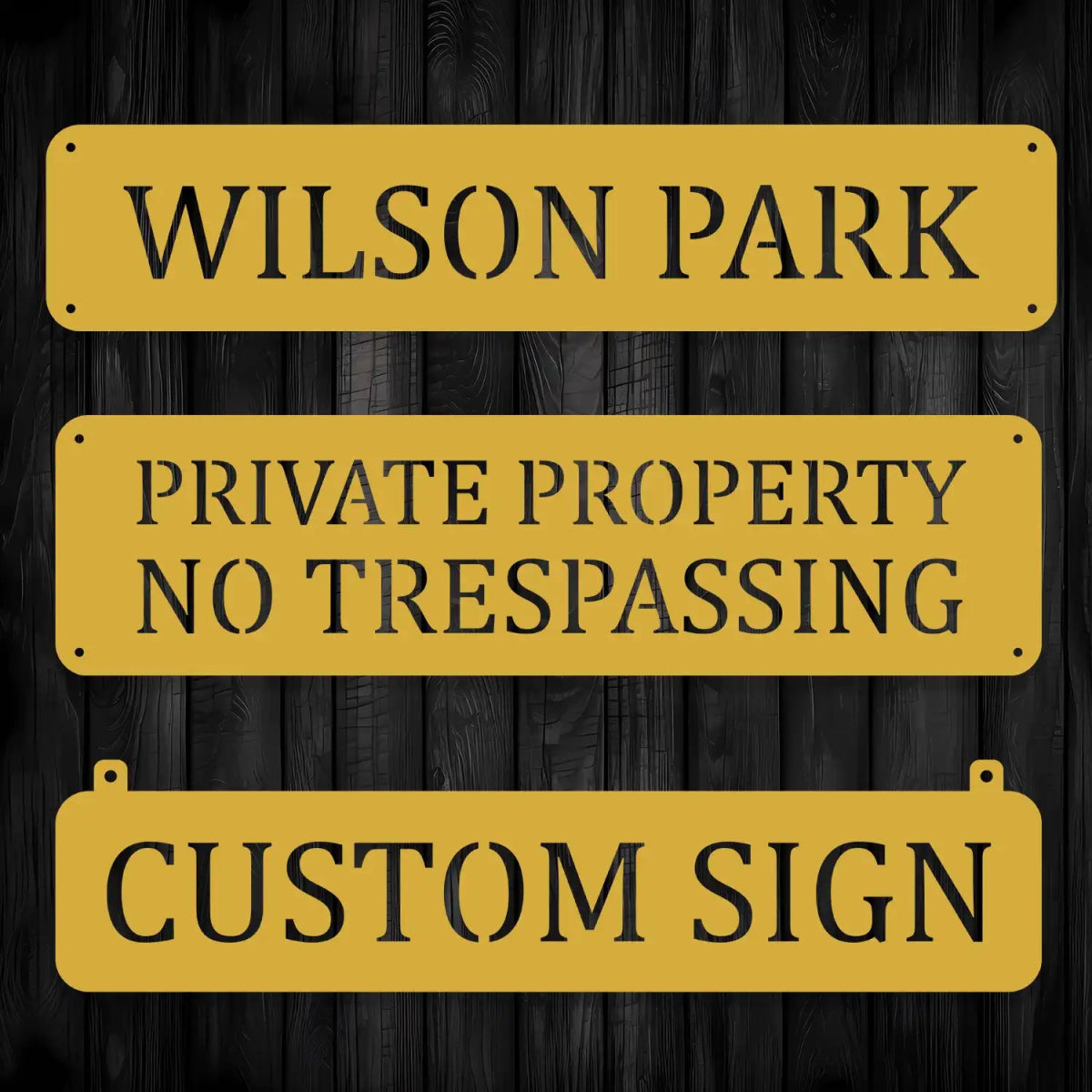 Personalized Outdoor Hanging Sign - BrossHome Metal Wall Art