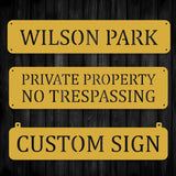 Personalized Outdoor Hanging Sign - BrossHome Metal Wall Art