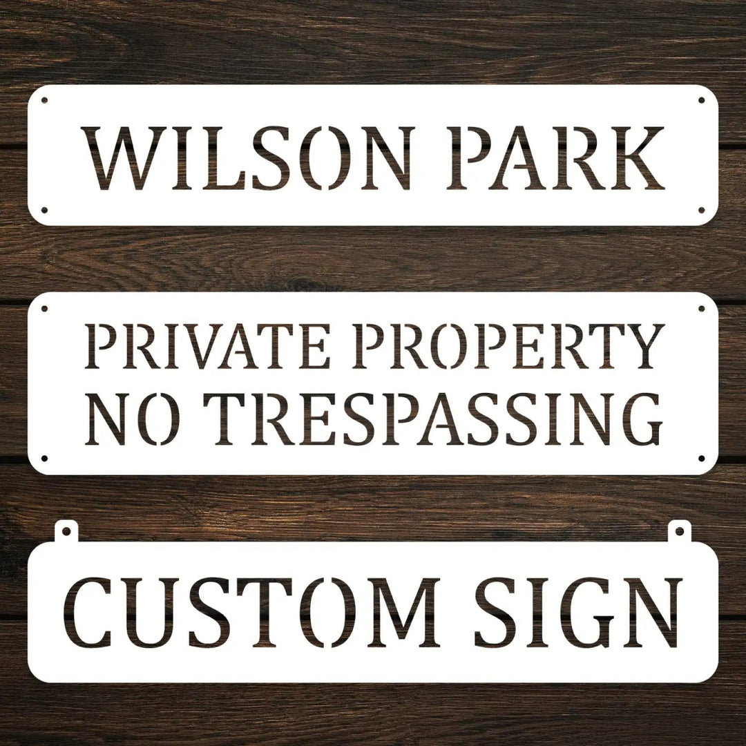 Personalized Outdoor Hanging Sign - BrossHome Metal Wall Art
