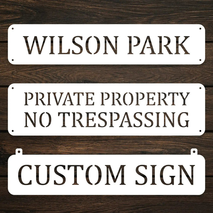Personalized Outdoor Hanging Sign - BrossHome Metal Wall Art