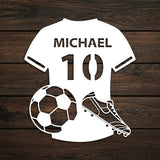 Personalized Soccer Jersey Metal Wall Art - BrossHome Metal Wall Art