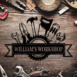Personalized Workshop Metal Sign - BrossHome Metal Wall Art